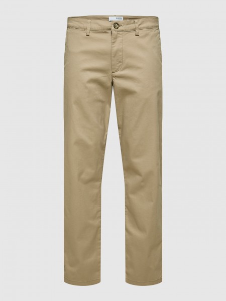 Calca Homem Slh196-Straight-New Miles Flex Pant Noos Selected