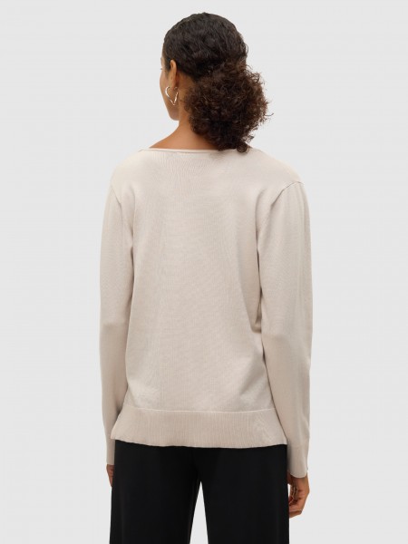 Pullover Woman Cream Vero Moda