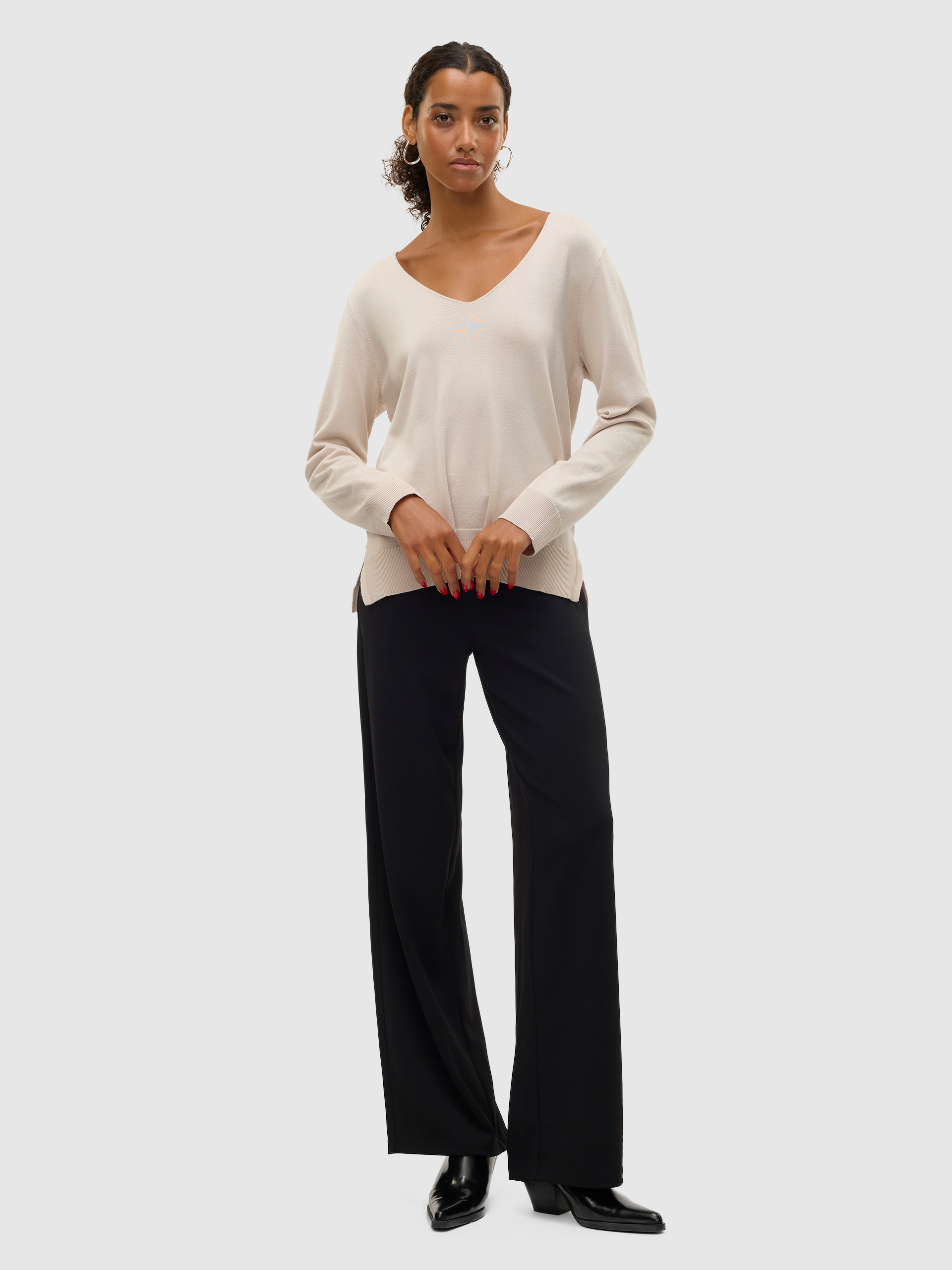 Pullover Woman Cream Vero Moda