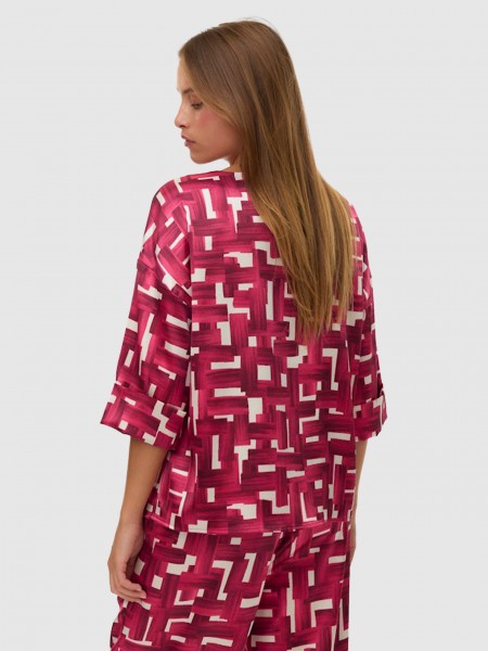 T-Shirt Vero Moda Mulher Vmidy 3/4 Top Wvn Sp