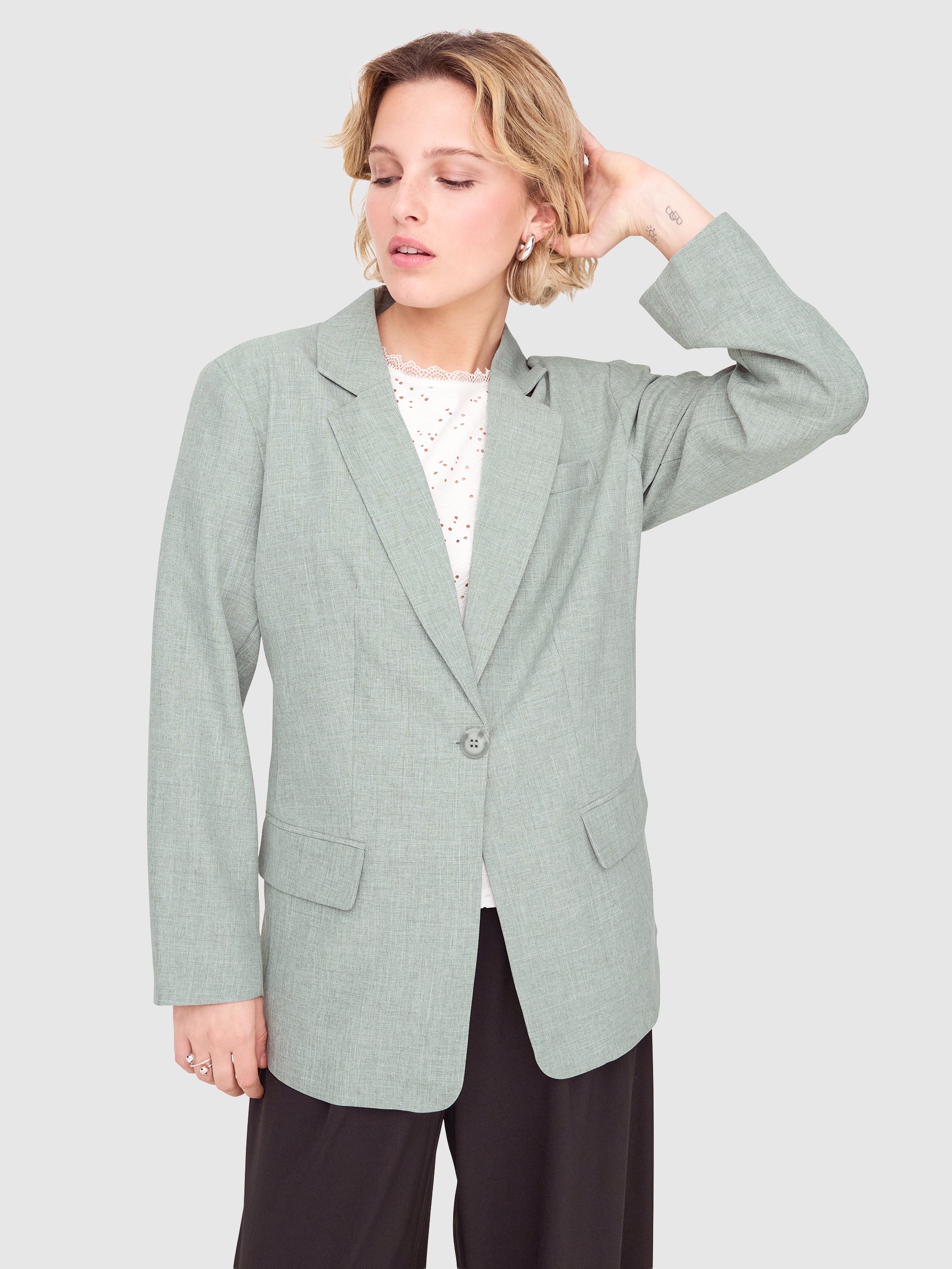 Blazer Mujer Verde Only