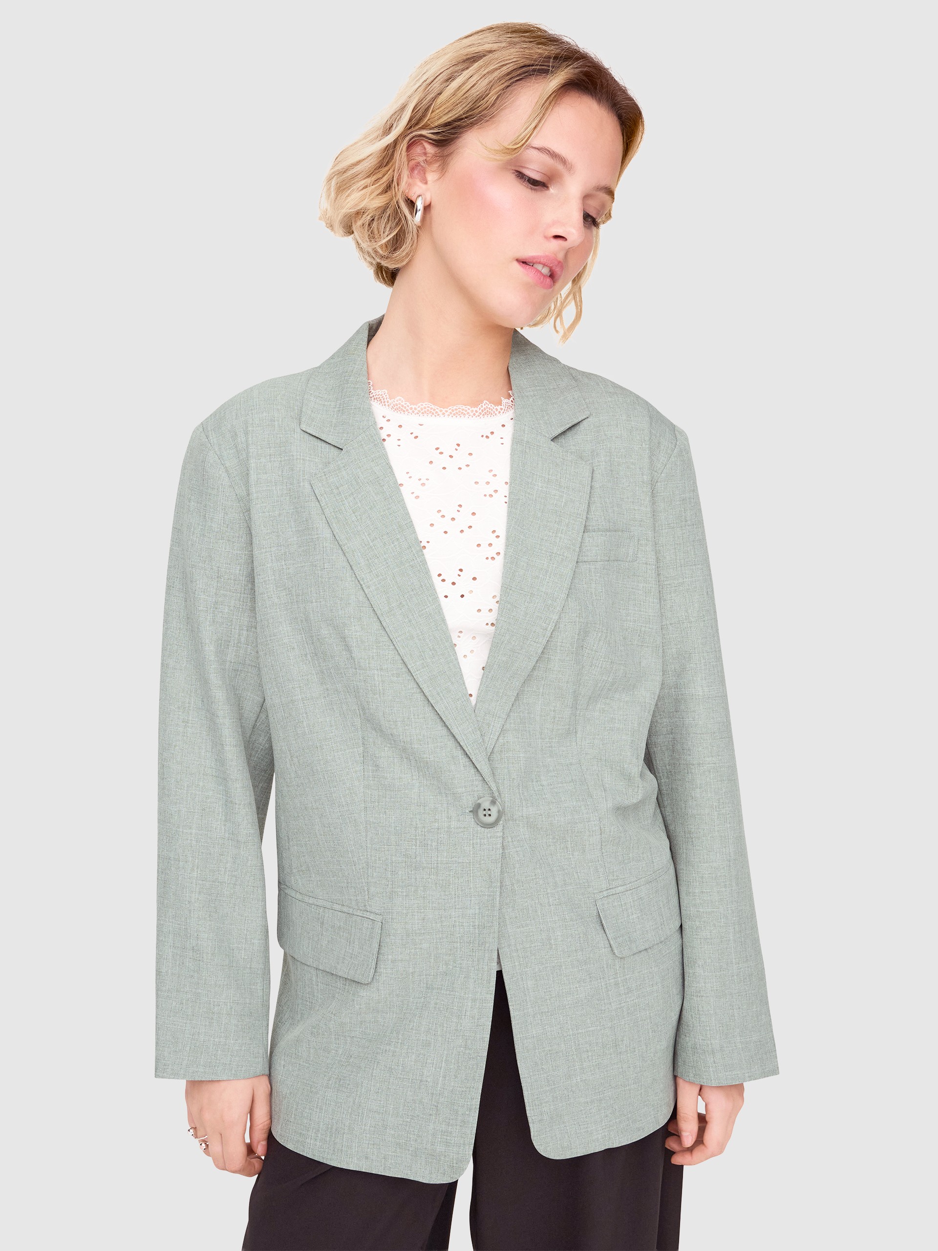 Blazer Mujer Verde Only