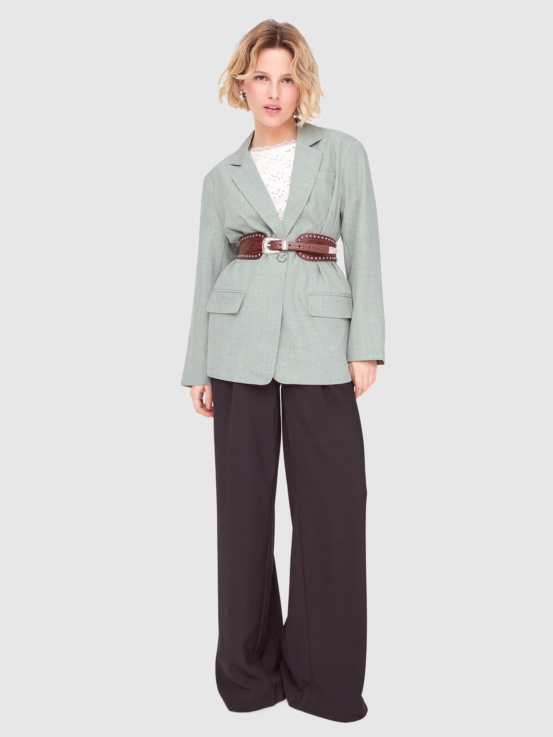 Blazer Mujer Verde Only