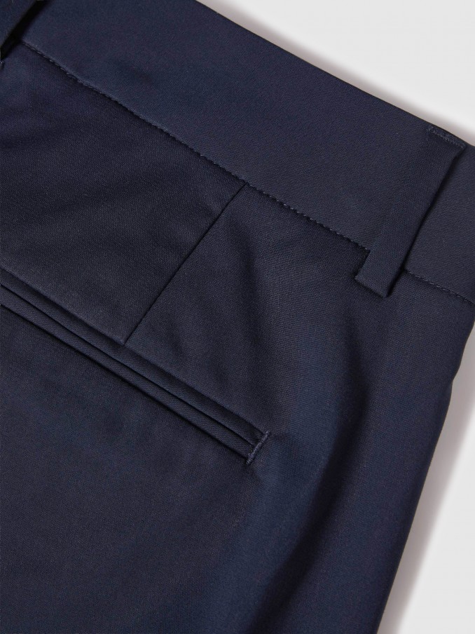 Pants Woman Navy Blue Lion Of Porches
