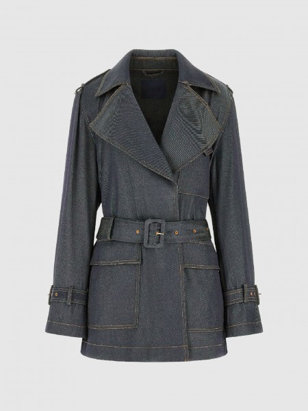 Jacket Woman Dark Jeans Guess