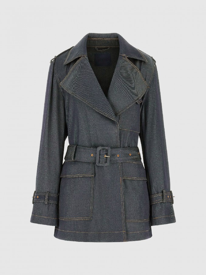 Chaqueta Mujer Jeans Oscuros Guess