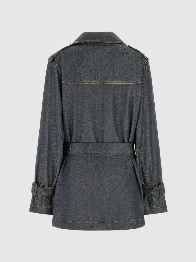 Chaqueta Mujer Jeans Oscuros Guess