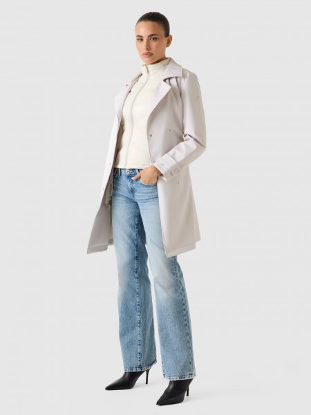 Trench Guess Mulher Diletta 2 In 1 Trench