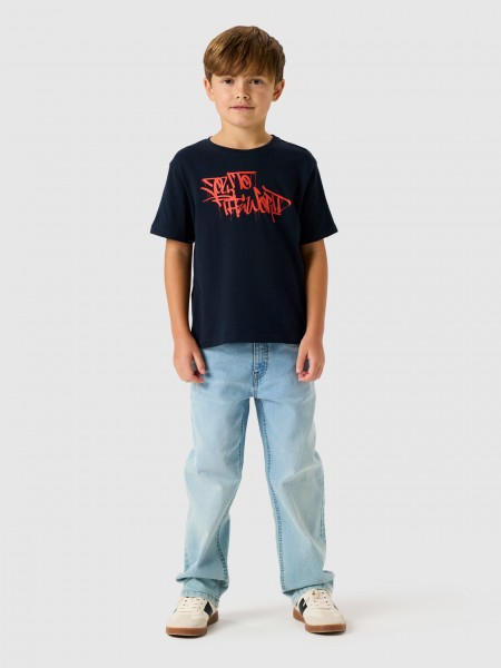 Jeans Name It Menina Nkfrose Wide Jeans 1061-Dt Tb