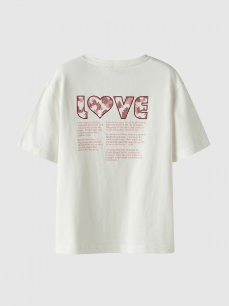 T-Shirt Name It Menina Nkfbonnie Ss Nreg Top Ps