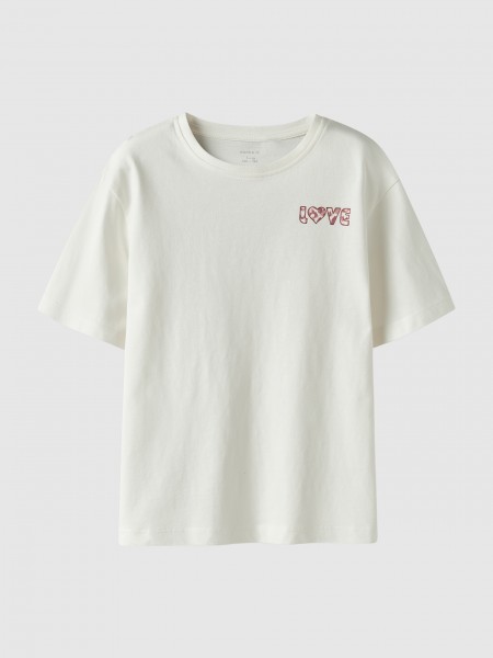 T-Shirt Name It Menina Nkfbonnie Ss Nreg Top Ps