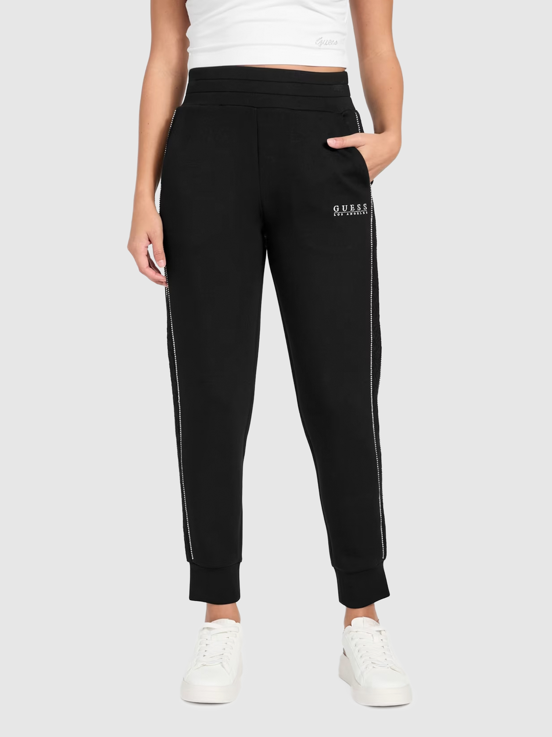 Calças Guess Mulher New Victoire Scuba Pant