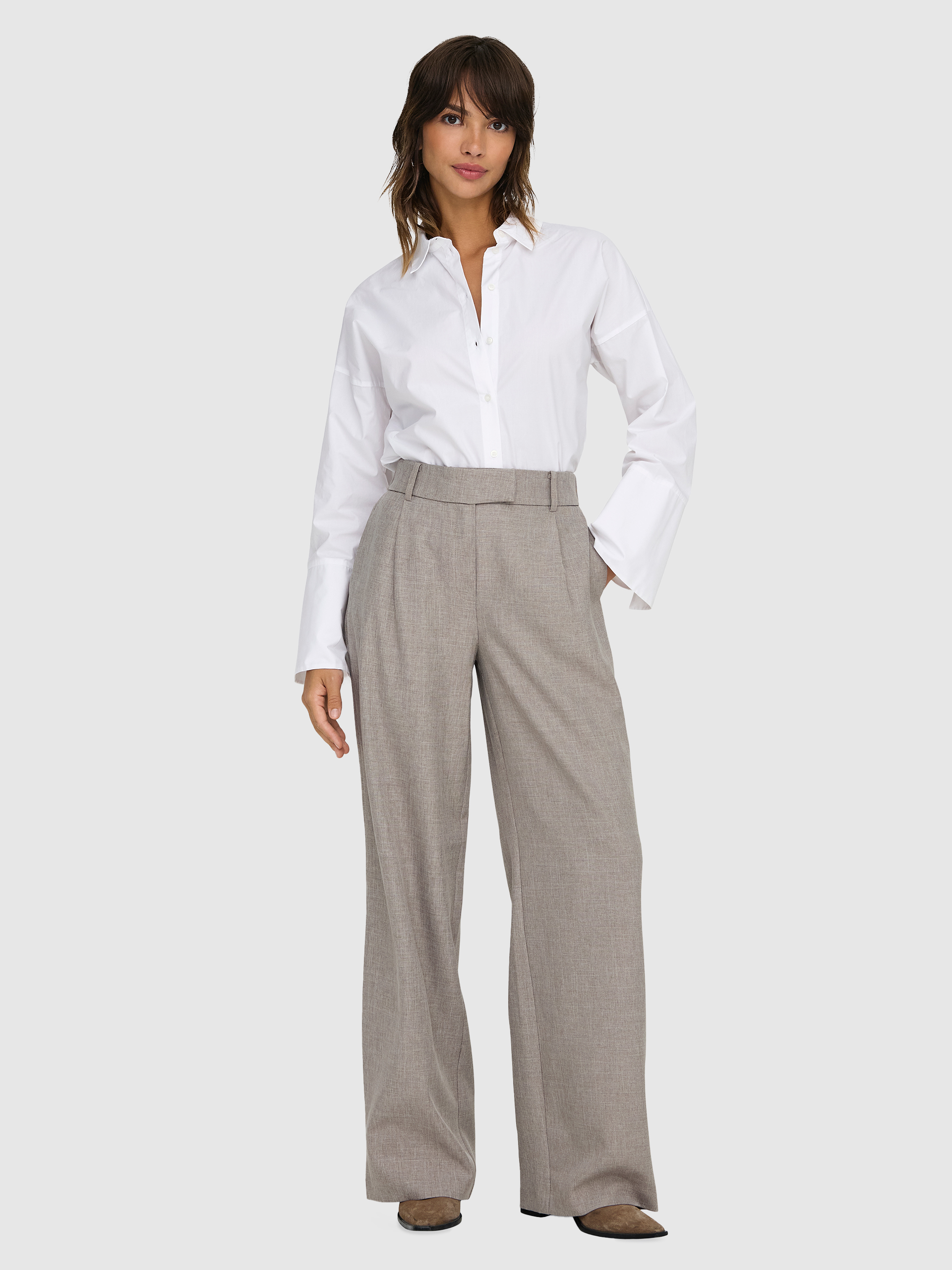 Pants Woman Beige Only