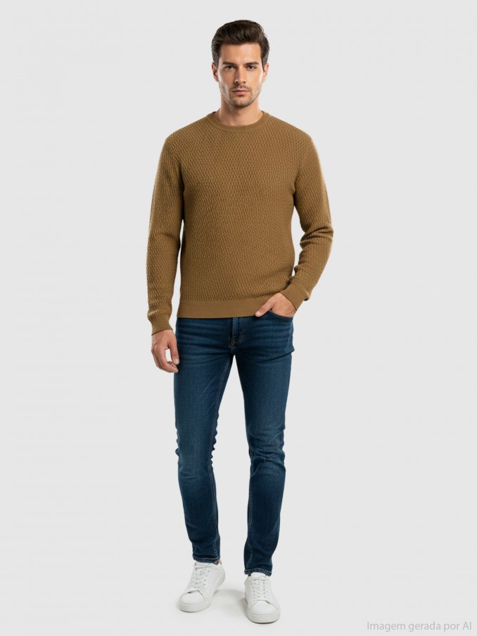 Pullover Man Brown Jack & Jones
