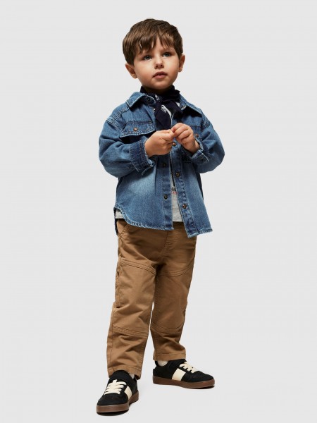 Camisa Name It Menino Nmmblue Oz Dnm Ls Shirt 6677-Ov B