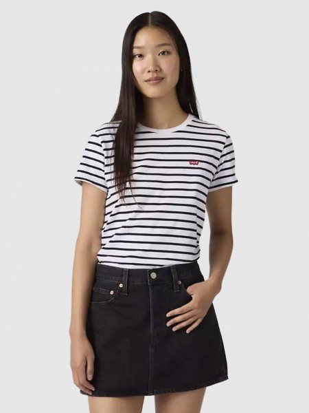 T-Shirt Levis Mulher Perfect Tee Whites