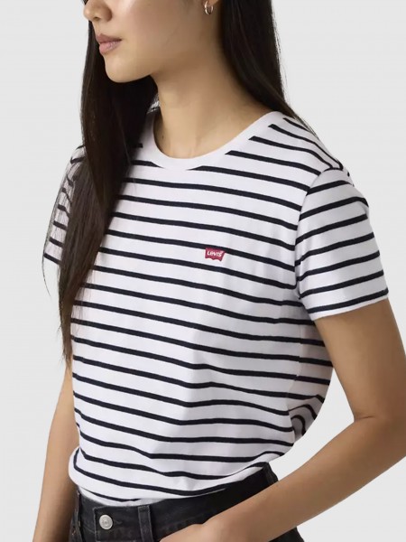 T-Shirt Levis Mulher Perfect Tee Whites