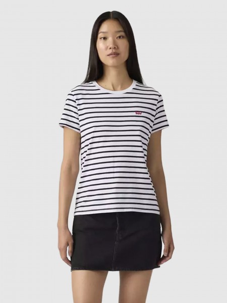 T-Shirt Levis Mulher Perfect Tee Whites