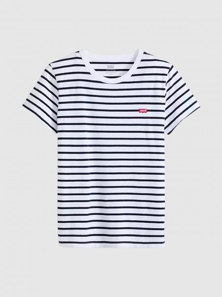 T-Shirt Levis Mulher Perfect Tee Whites