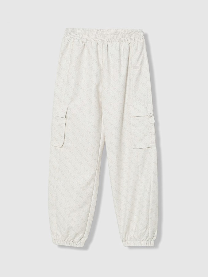 Calças Guess Menina Poly Peach Regular Cargo Pants