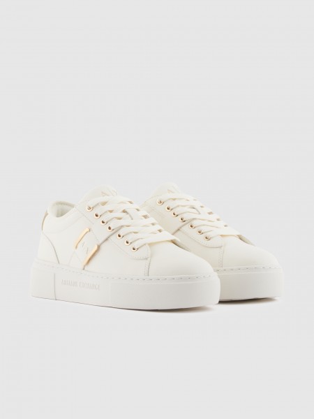Sapatilha Armani Exchange Mulher Sneaker Kurt Mini-Tumbled Pu+Pu