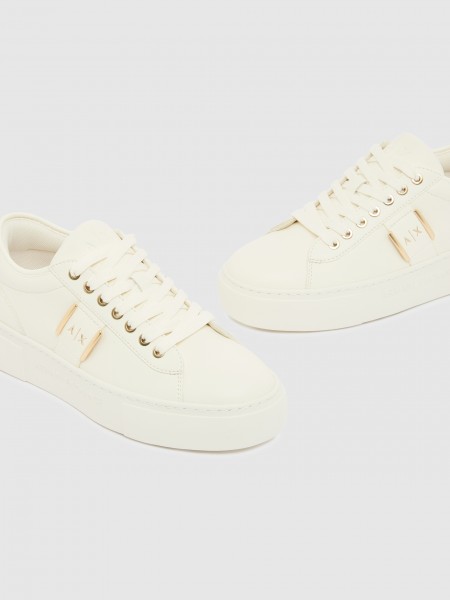 Sapatilha Armani Exchange Mulher Sneaker Kurt Mini-Tumbled Pu+Pu