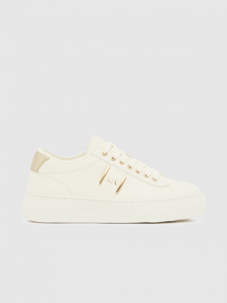 Sapatilha Armani Exchange Mulher Sneaker Kurt Mini-Tumbled Pu+Pu