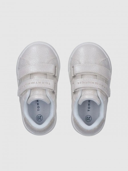 Sapatilha Tommy Hilfiger Menina Flag Low Cut Velcro Sneaker