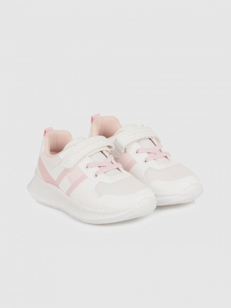 Sapatilha Tommy Hilfiger Menina Flag Low Cut Lace Up/velcro Sneaker