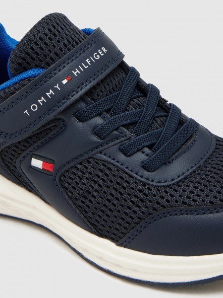 Sapatilha Tommy Hilfiger Menino Low Cut Lace-Up/velcro Sneaker