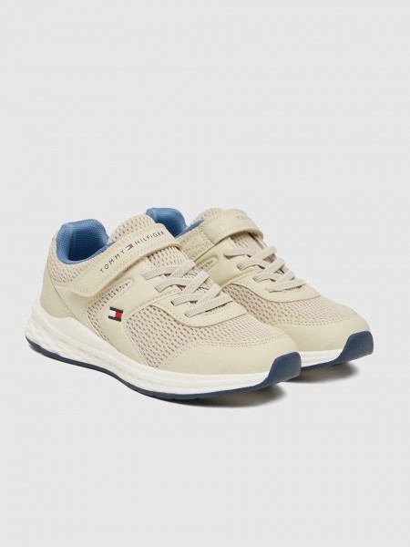 Sapatilha Tommy Hilfiger Menino Low Cut Lace-Up/velcro Sneaker