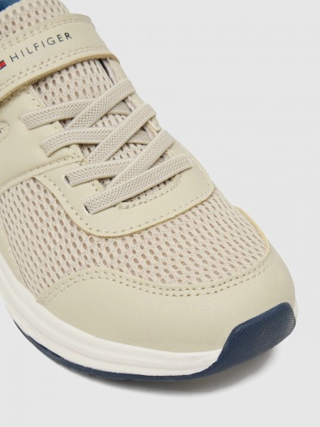 Sapatilha Tommy Hilfiger Menino Low Cut Lace-Up/velcro Sneaker