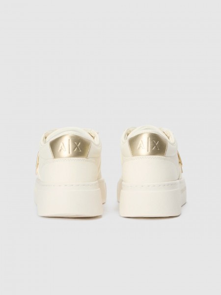 Sapatilha Armani Exchange Mulher Sneaker Kurt Mini-Tumbled Pu+Pu