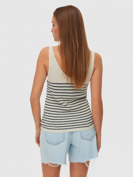 Tops Mulher Vmnewlexsun Shine Sl Top Rep Vero Moda