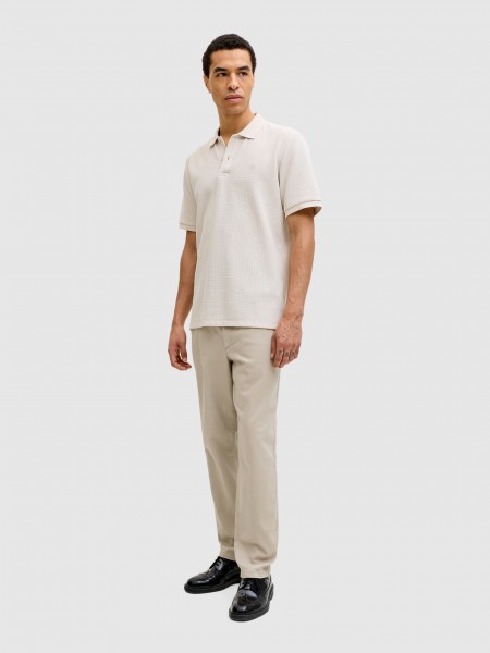 Pantalones Hombre Crema Jack & Jones Pantalones Hombre Crema Jack & Jones