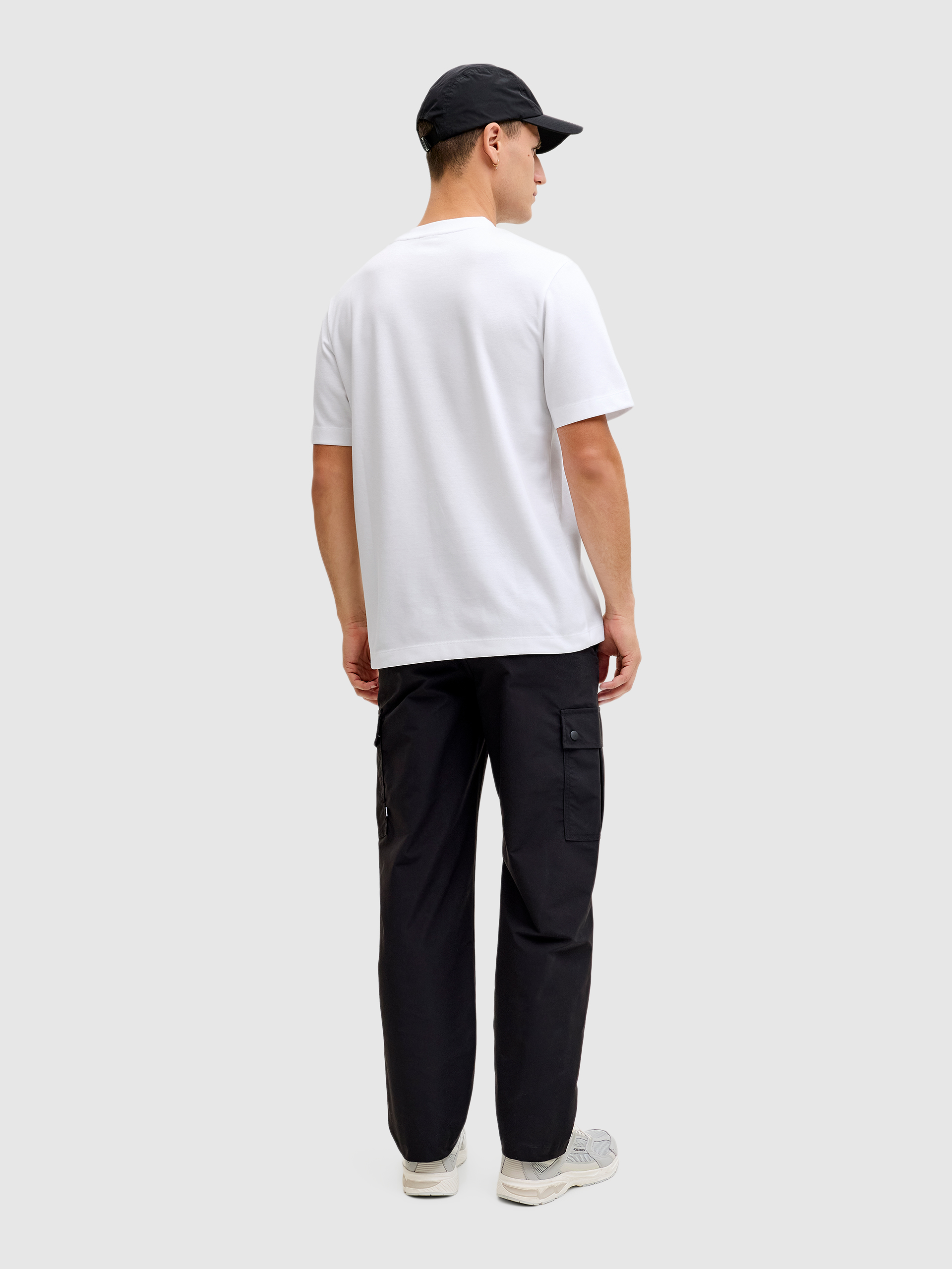 T-Shirt Jack & Jones Homem Jcofusion Chest Brand Tee Ss Crew Noos