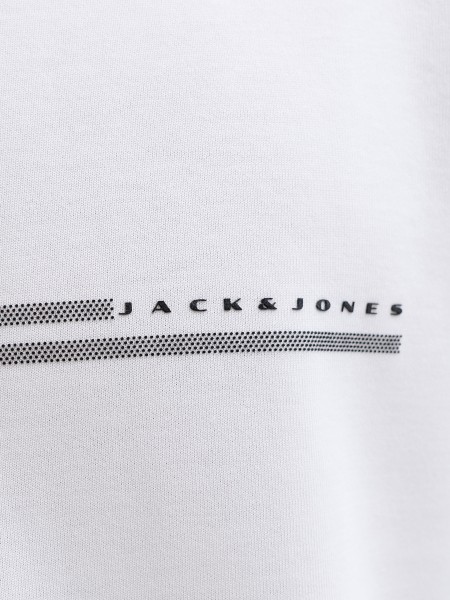 T-Shirt Jack & Jones Homem Jcofusion Chest Brand Tee Ss Crew Noos