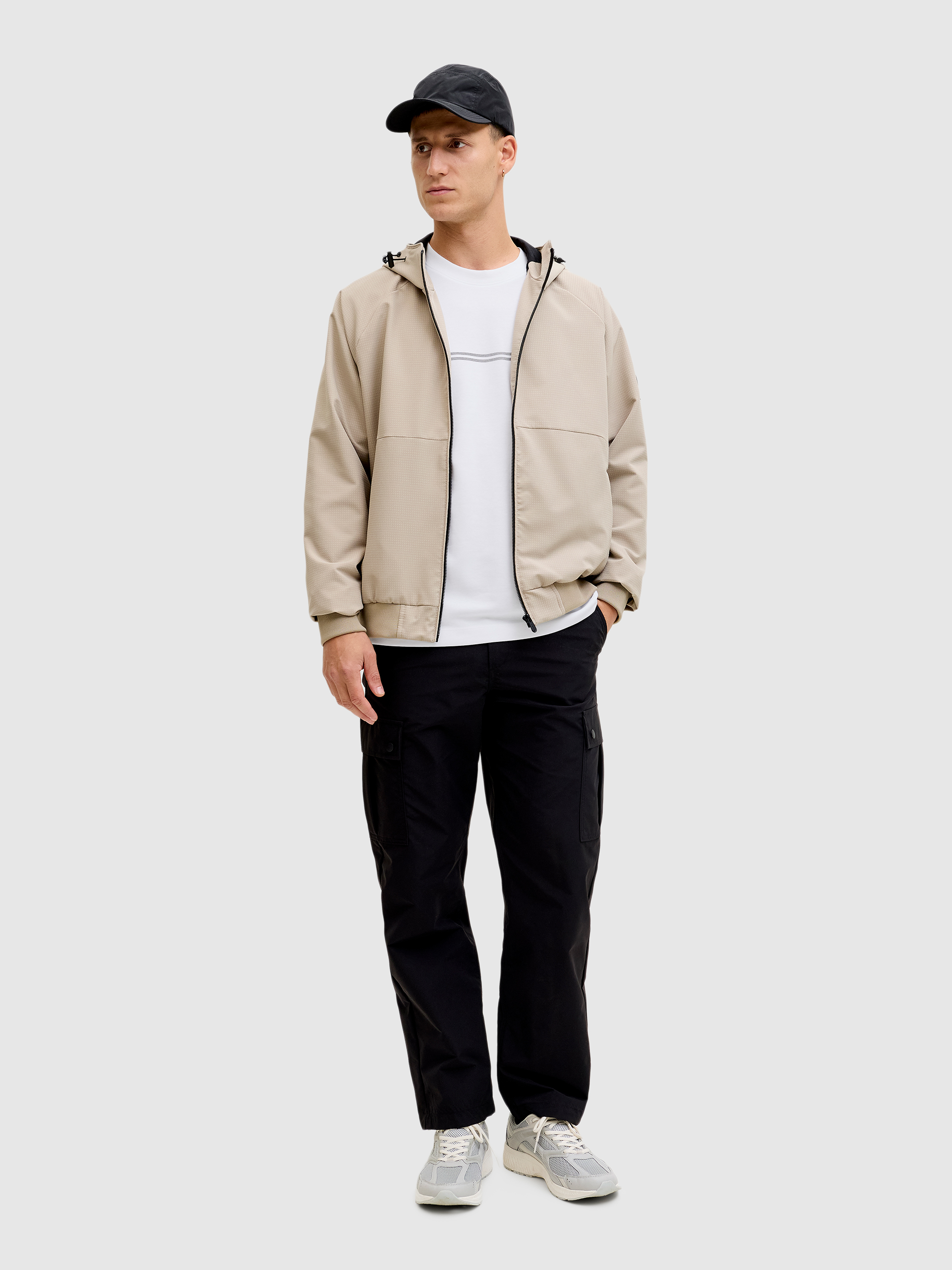 T-Shirt Jack & Jones Homem Jcofusion Chest Brand Tee Ss Crew Noos