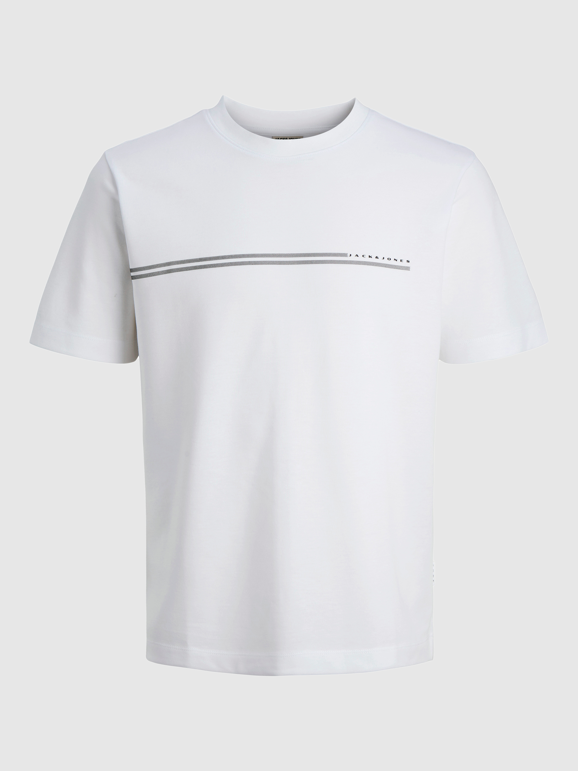 T-Shirt Jack & Jones Homem Jcofusion Chest Brand Tee Ss Crew Noos