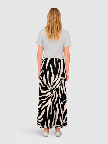 Saia Only Mulher Onlchigo Sakura Long Skirt Wvn