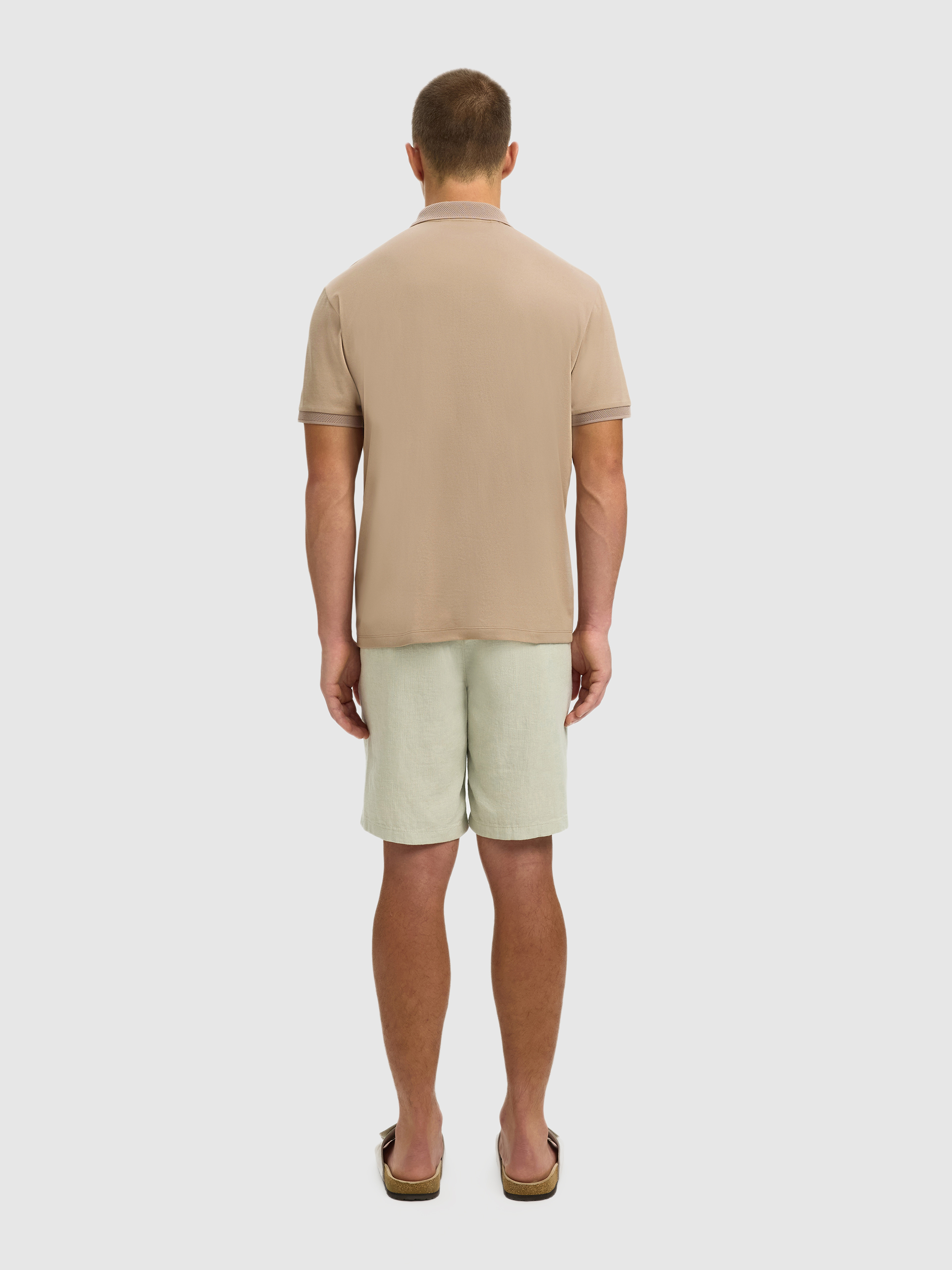 Polo Hombre Beige Selected