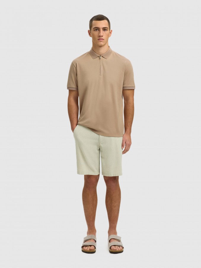 Polo Hombre Beige Selected