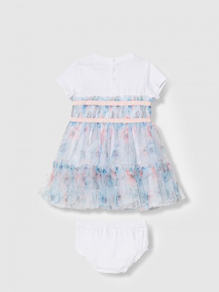 Vestido Guess Menina Set Mixed Fabric Dress+Panties