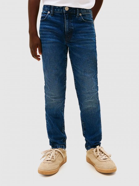 Jeans Tommy Hilfiger Menino Straight Dark Jeans Jeans Tommy Hilfiger Menino Straight Dark Jeans