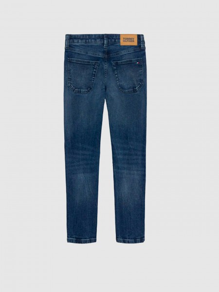 Jeans Tommy Hilfiger Menino Straight Dark Jeans Jeans Tommy Hilfiger Menino Straight Dark Jeans