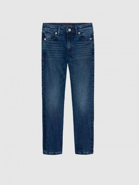 Jeans Tommy Hilfiger Menino Straight Dark Jeans Jeans Tommy Hilfiger Menino Straight Dark Jeans