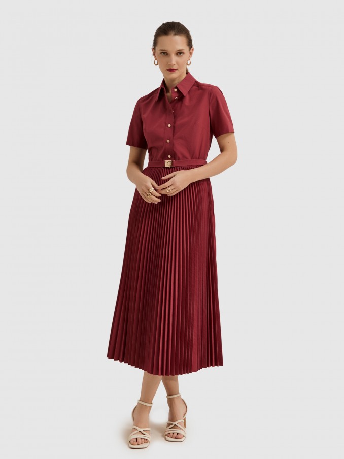 Vestido Mujer Burdeos Lion Of Porches