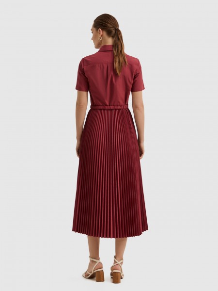 Vestido Mujer Burdeos Lion Of Porches