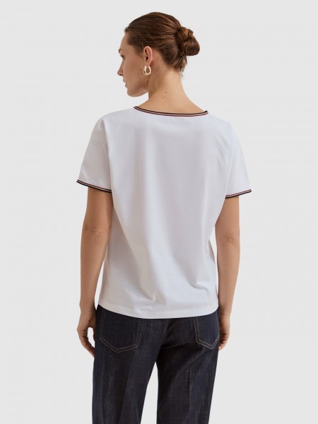 Camiseta Mujer Blanco Lion Of Porches Camiseta Mujer Blanco Lion Of Porches