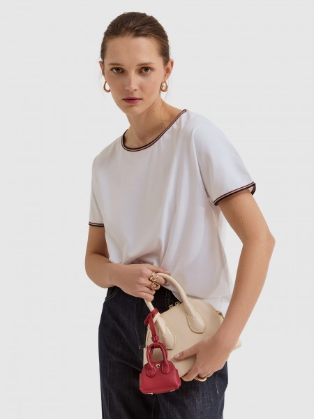 Camiseta Mujer Blanco Lion Of Porches Camiseta Mujer Blanco Lion Of Porches